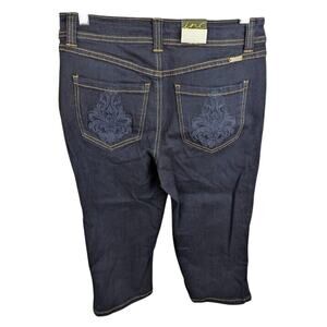 INC International Concepts Regular Fit Cropped Jeans Size‎ 4 Straight Leg Dark